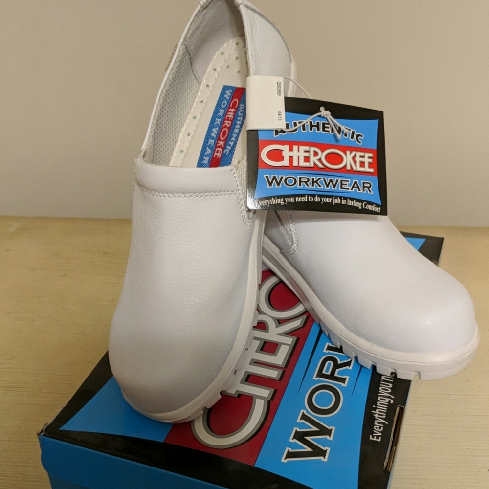 Cherokee peacock white shoes. Brand new never worn